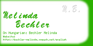 melinda bechler business card